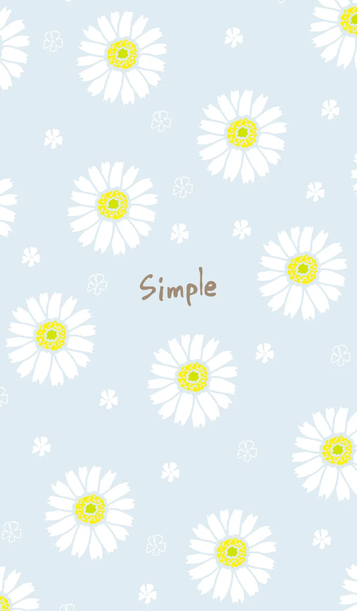 [LINE着せ替え] 白いガーベラ25の画像1