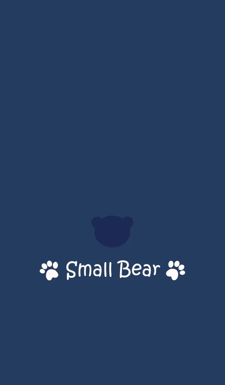 [LINE着せ替え] Small Bear *NAVY+NAVY*の画像1