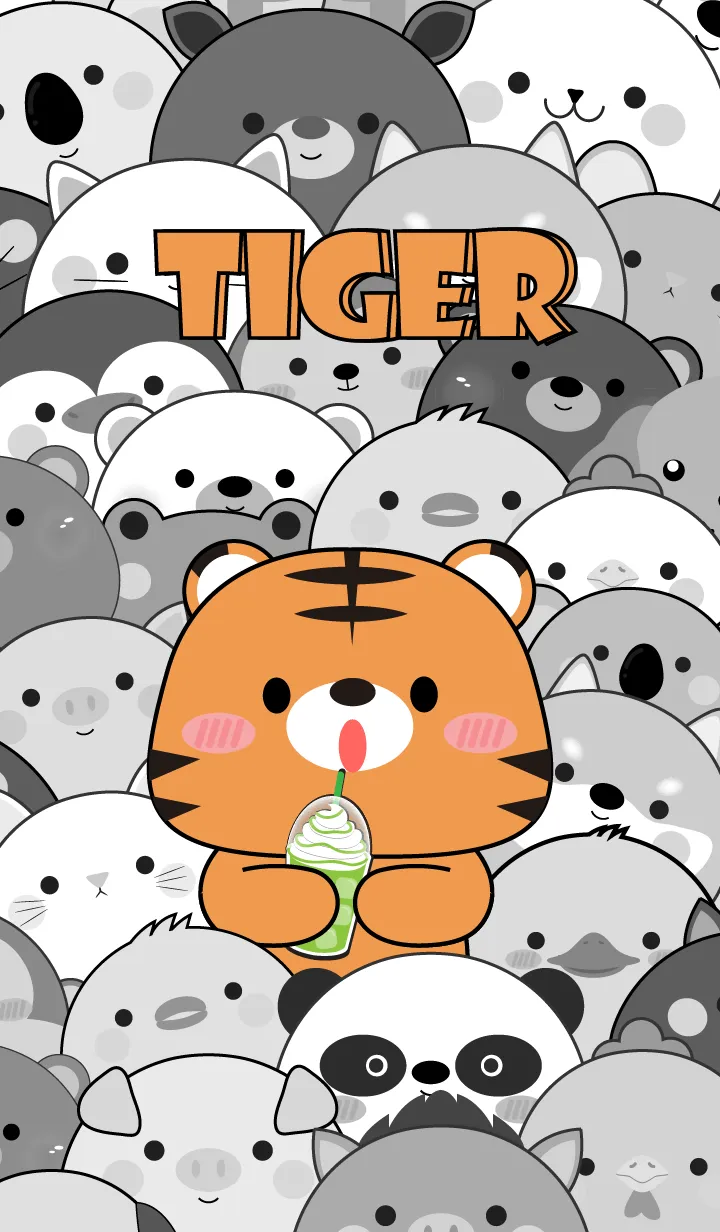 [LINE着せ替え] Simple Special Tiger Theme (JP)の画像1