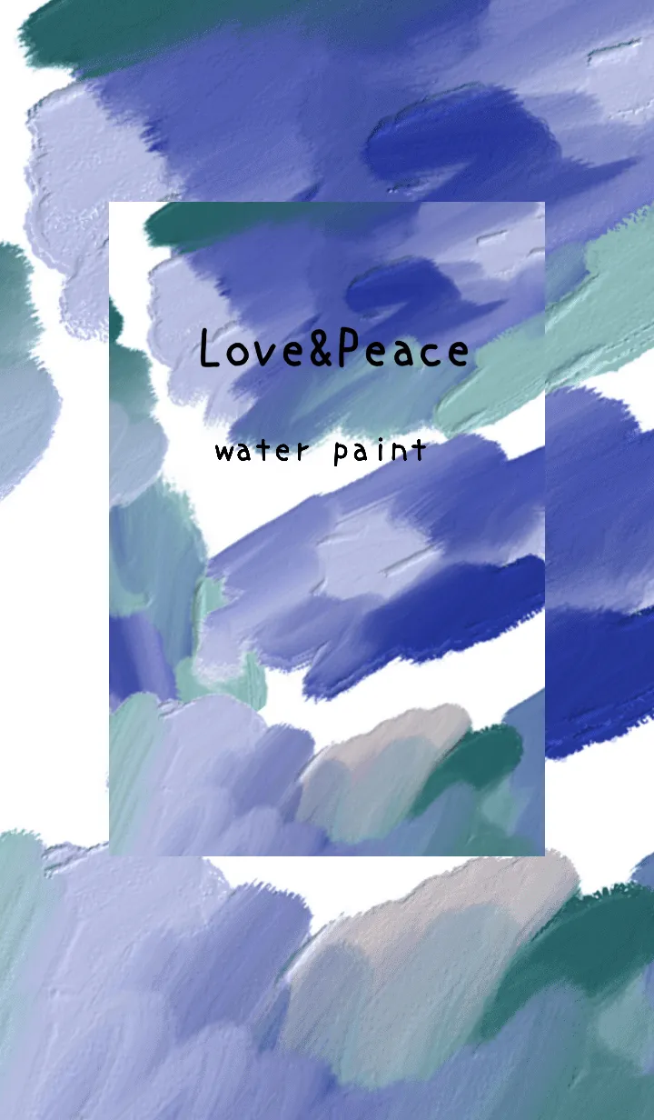 [LINE着せ替え] 油絵アート【water paint 40】の画像1