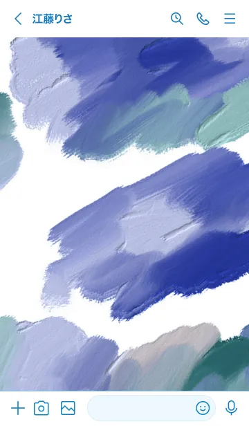 [LINE着せ替え] 油絵アート【water paint 40】の画像3