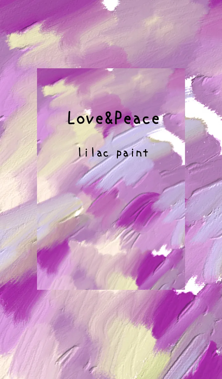 [LINE着せ替え] 油絵アート【lilac paint 41】の画像1