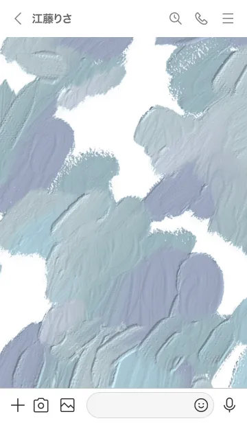 [LINE着せ替え] 油絵アート【Ice blue paint 44】の画像3