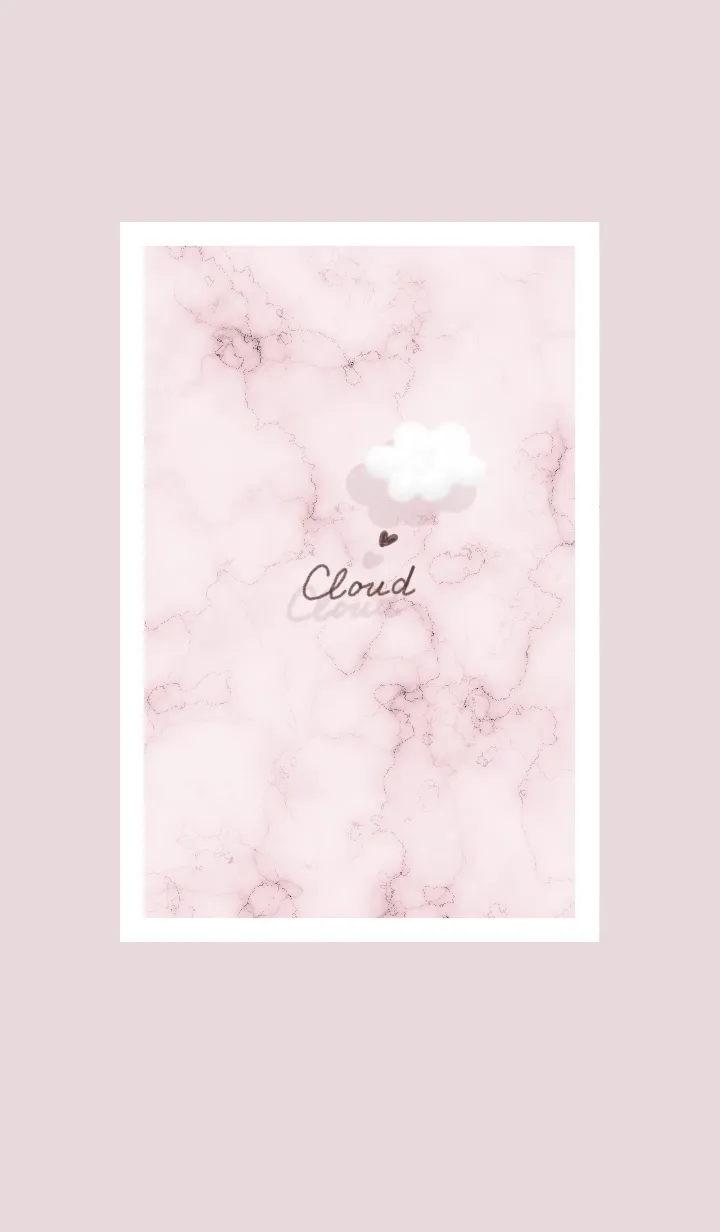 [LINE着せ替え] Marble and clouds pink16_1の画像1