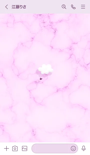 [LINE着せ替え] ～大理石と雲♥パープル05_1～の画像3