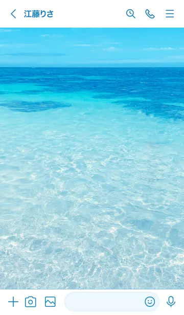 [LINE着せ替え] SUMMER SEA HAWAII BLUE DOLPHIN 10の画像3