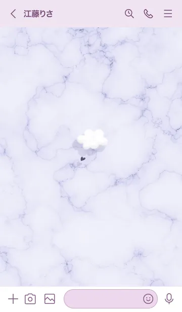 [LINE着せ替え] ～大理石と雲♥パープル14_1～の画像3