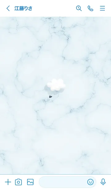 [LINE着せ替え] ～大理石と雲♥ブルー13_1～の画像3