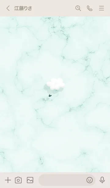 [LINE着せ替え] ～大理石と雲♥グリーン12_1～の画像3