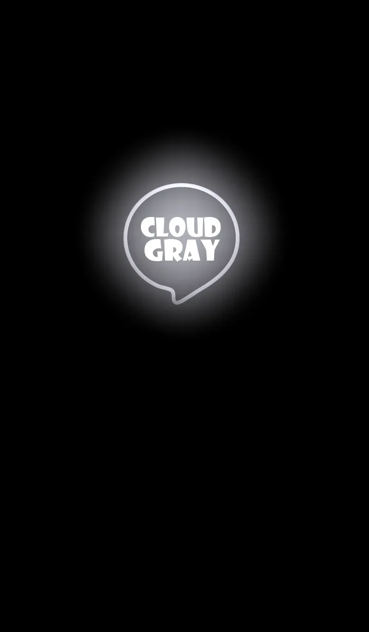 [LINE着せ替え] Cloud Gray Neon Theme Ver.4 (JP)の画像1