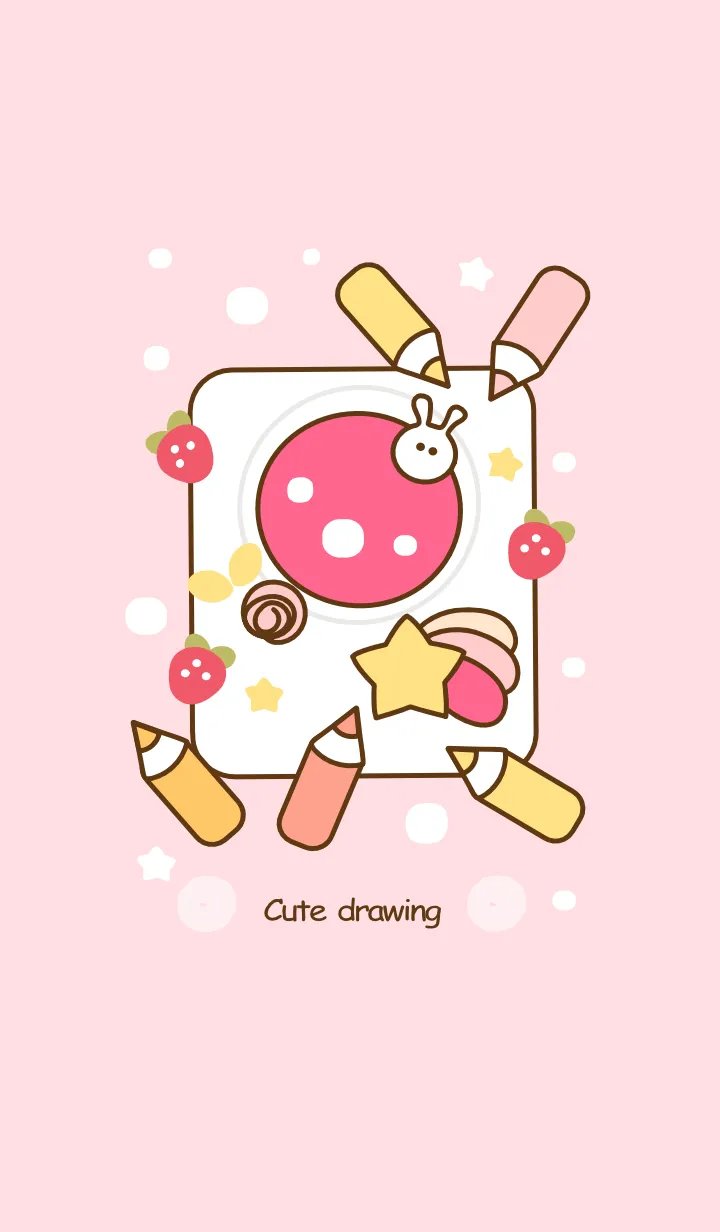 [LINE着せ替え] Cute planet drawing 6の画像1