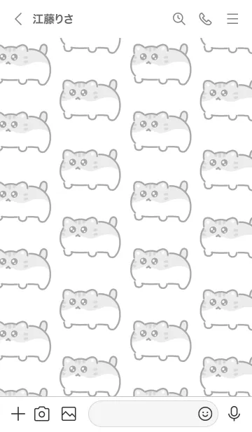 [LINE着せ替え] モノクロなマンチカンの画像3