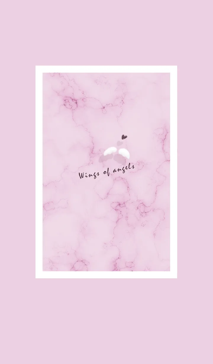 [LINE着せ替え] ～大理石と天使の羽♥ピンク07_1～の画像1