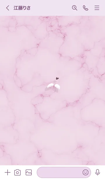 [LINE着せ替え] ～大理石と天使の羽♥ピンク07_1～の画像3