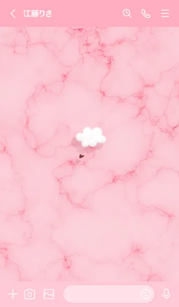 [LINE着せ替え] ～大理石と雲♥ピンク20_1～の画像3