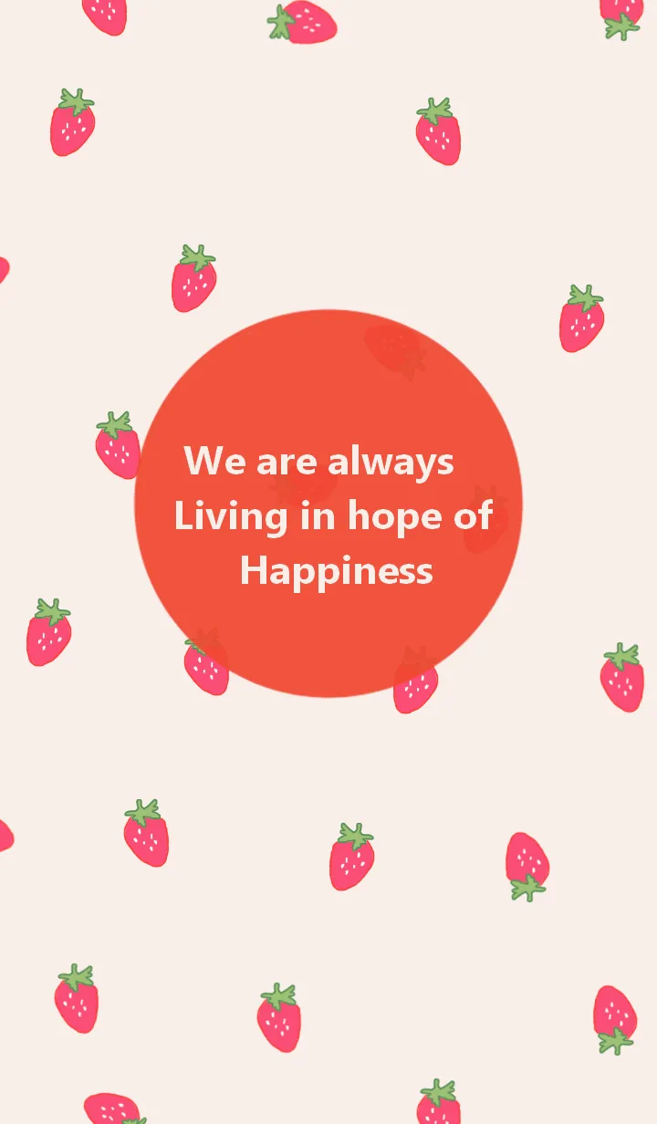 [LINE着せ替え] strawberry / red beigeの画像1