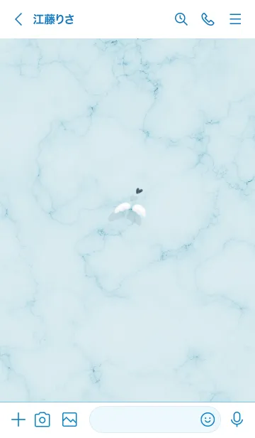 [LINE着せ替え] ～大理石と天使の羽♥ブルー03_1～の画像3