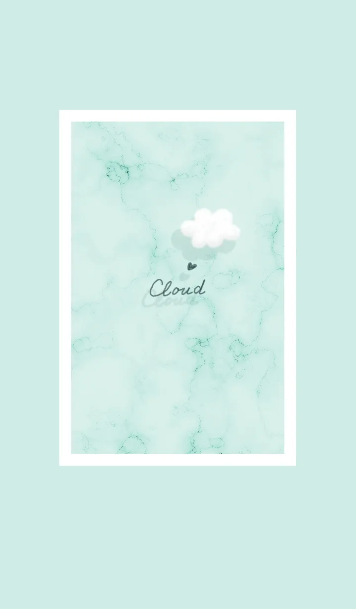[LINE着せ替え] ～大理石と雲♥グリーン21_1～の画像1