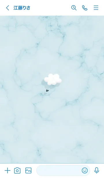 [LINE着せ替え] ～大理石と雲♥ブルー22_1～の画像3