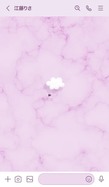[LINE着せ替え] ～大理石と雲♥パープル24_1～の画像3