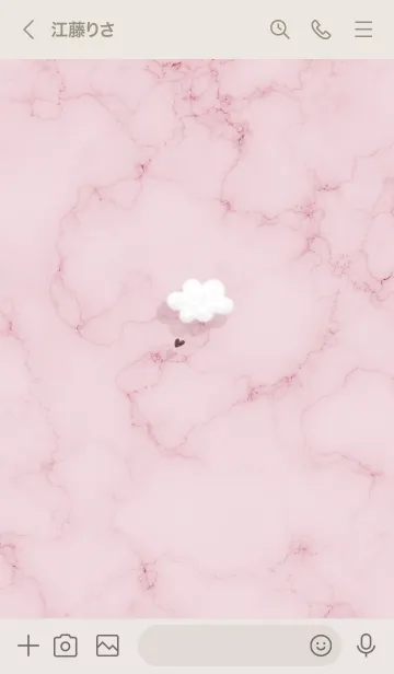 [LINE着せ替え] ～大理石と雲♥ピンク24_1～の画像3