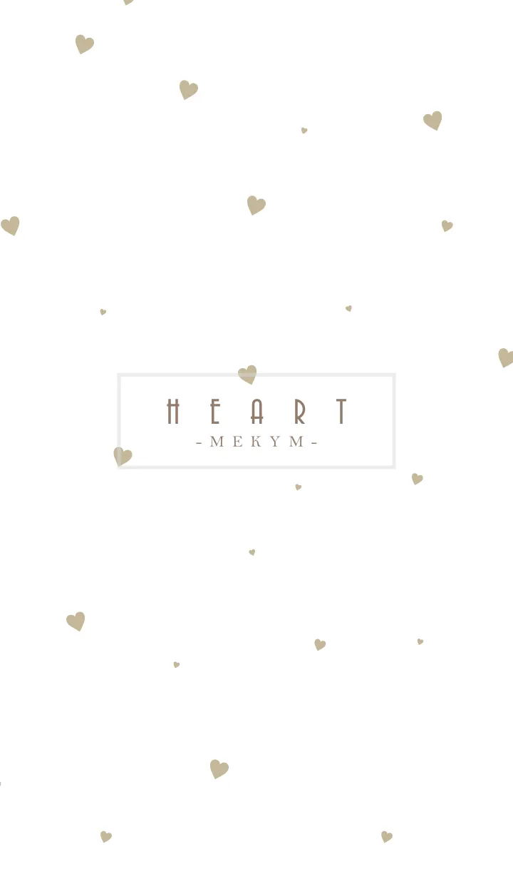 [LINE着せ替え] HEART-Beige MEKYM 37の画像1