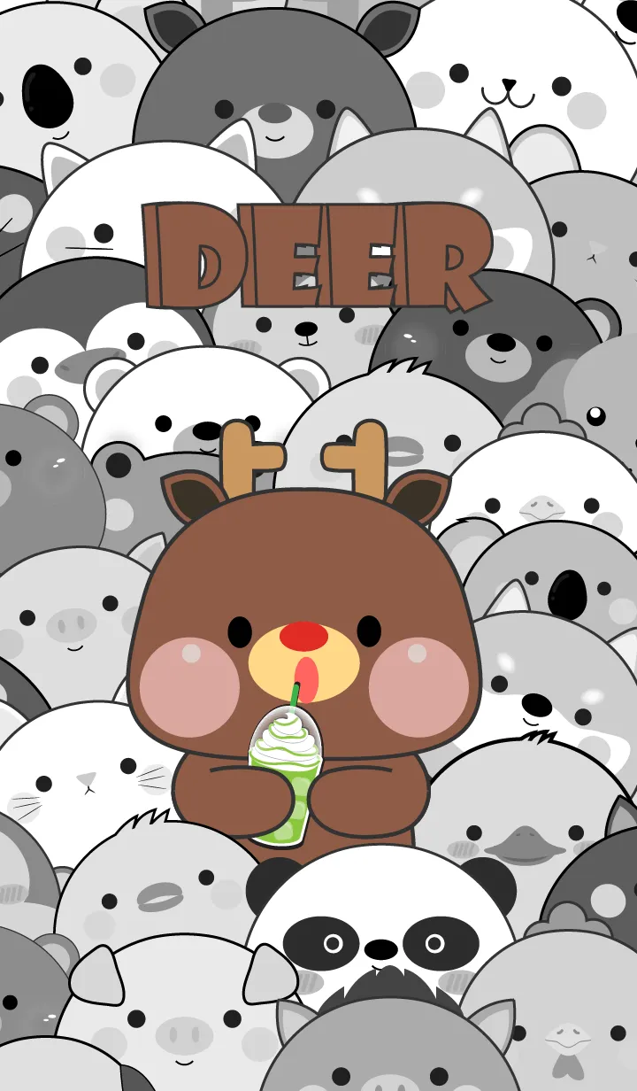 [LINE着せ替え] Simple Special Deer Theme (JP)の画像1