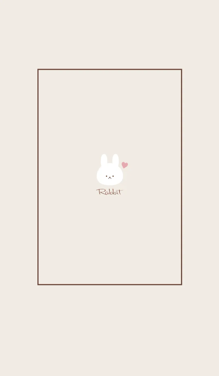 [LINE着せ替え] Rabbit-Dusky Beige 2の画像1