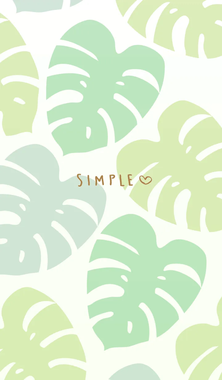 [LINE着せ替え] シンプルモンステラ9の画像1