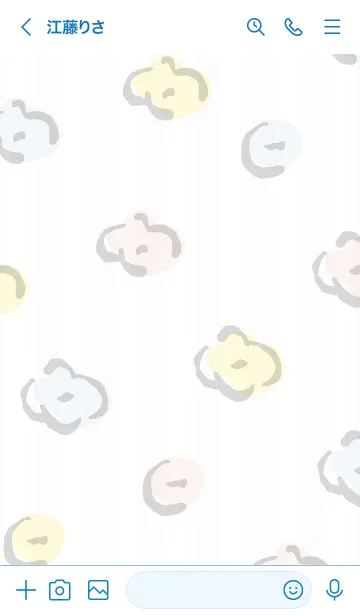 [LINE着せ替え] 手書きお花 ランダム8の画像3