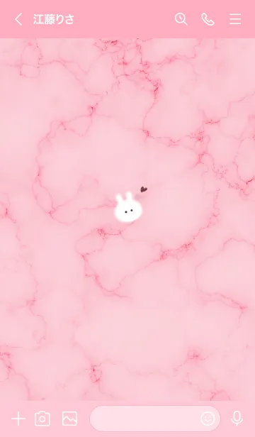 [LINE着せ替え] ～大理石とうーたん♥ピンク01_1～の画像3