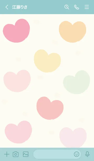 [LINE着せ替え] Sweet heart sweet love (colorful ver) 19の画像3