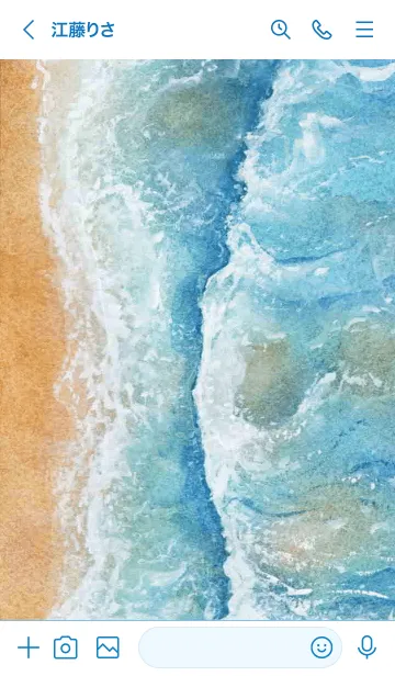 [LINE着せ替え] いっしょに海岸に行きますの画像3