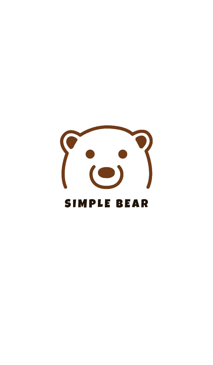 [LINE着せ替え] シンプル ベア 09の画像1