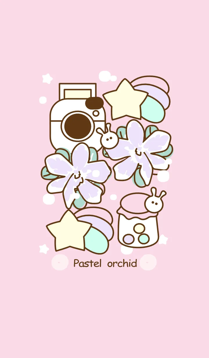 [LINE着せ替え] Beautiful pastel orchid 7の画像1