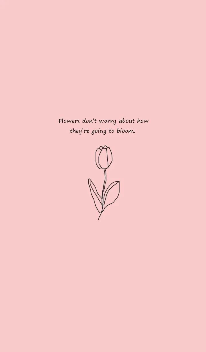 [LINE着せ替え] art tulip (black pink)の画像1