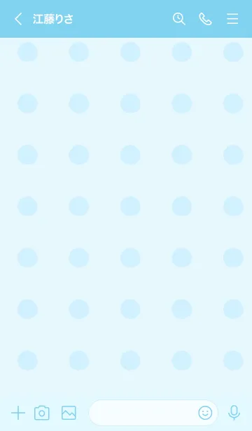 [LINE着せ替え] シンプル水玉模様の画像3