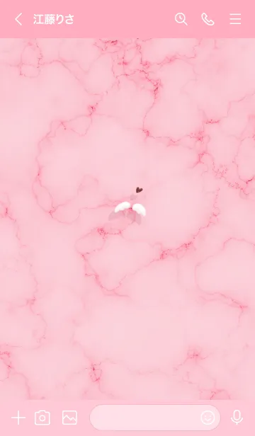 [LINE着せ替え] ～大理石と天使の羽♥ピンク01_1～の画像3