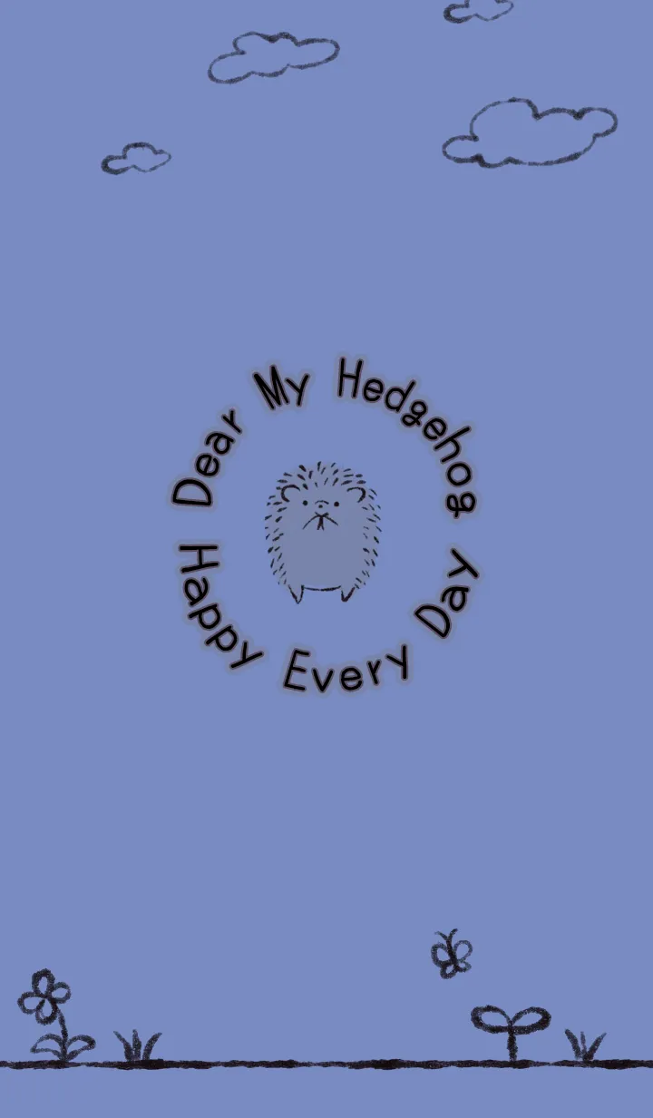 [LINE着せ替え] 可愛いハリネズミの着せ替え8の画像1