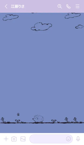 [LINE着せ替え] 可愛いハリネズミの着せ替え8の画像3