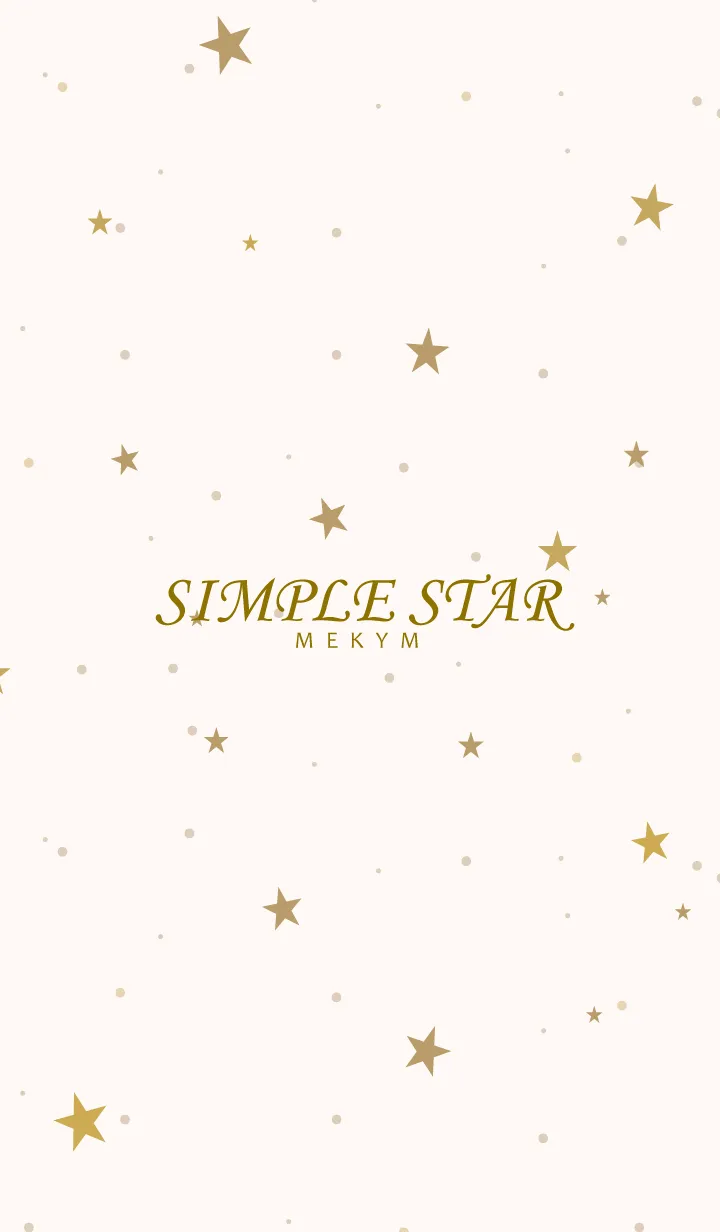 [LINE着せ替え] SIMPLE STAR - NATURAL YELLOW - 47の画像1