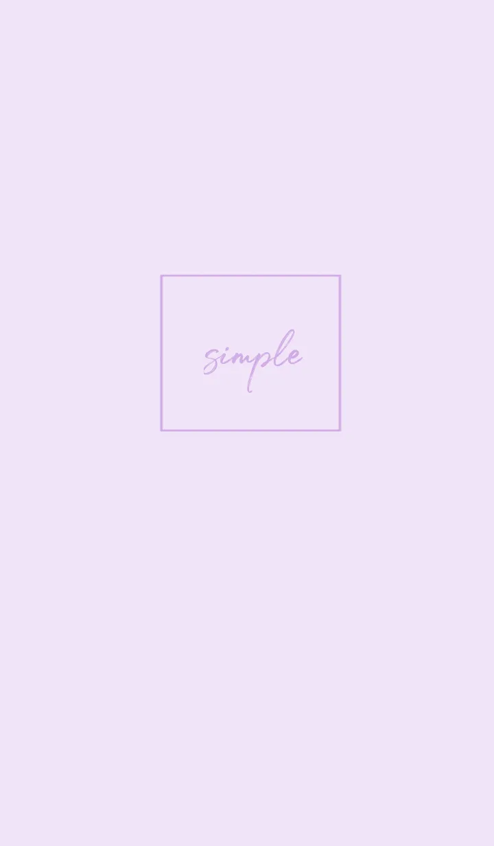 [LINE着せ替え] simple cursive -purple-の画像1