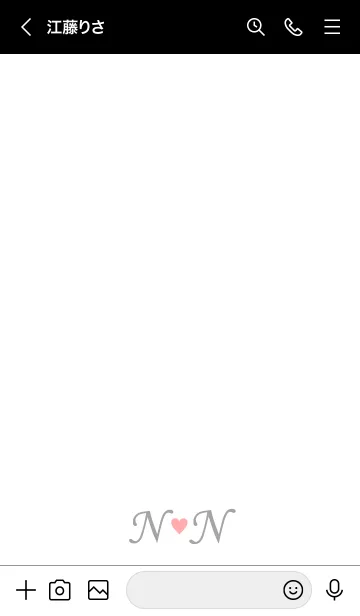 [LINE着せ替え] Love Initial N&N イニシャル 6の画像3