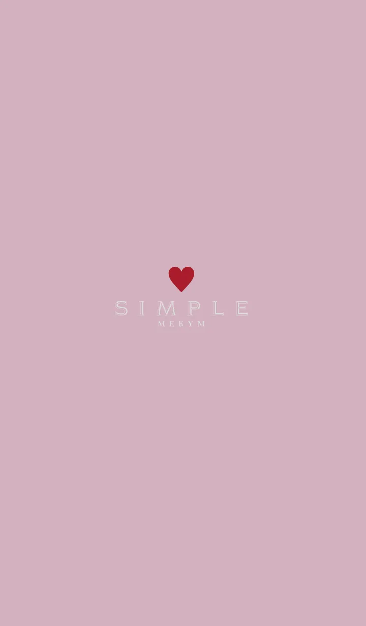 [LINE着せ替え] DUSKY PINK.SIMPLE -HEART-の画像1