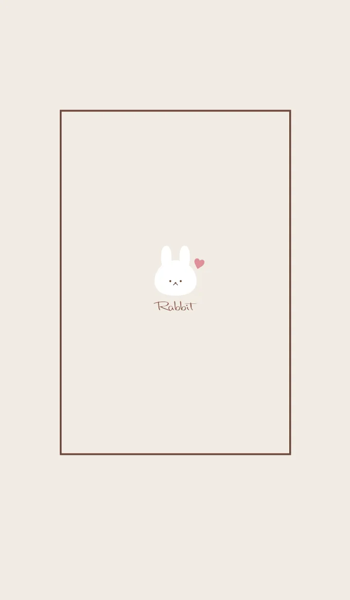 [LINE着せ替え] Rabbit-Dusky Beige 3の画像1