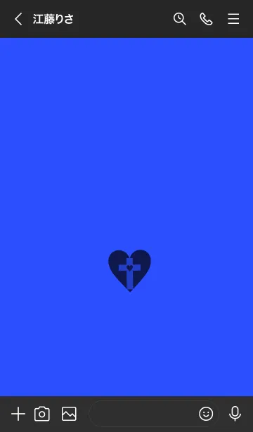 [LINE着せ替え] クロス ミニ ハート 72の画像3