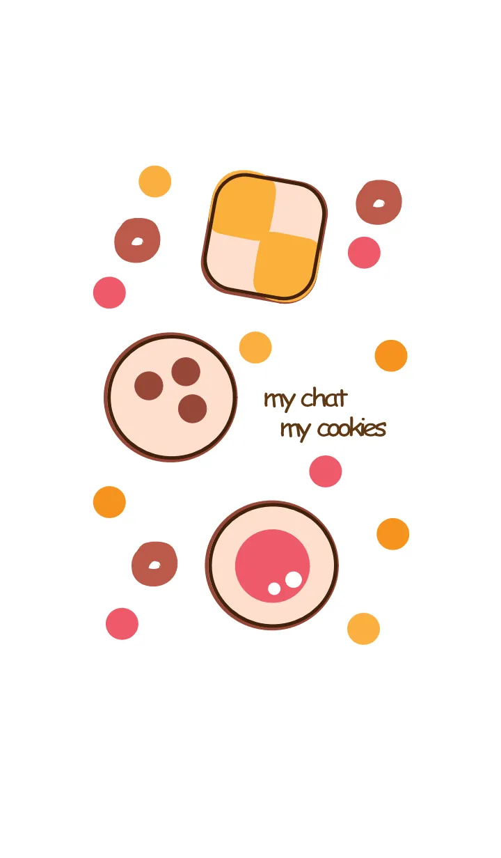 [LINE着せ替え] Sweet cookies 8 :)の画像1