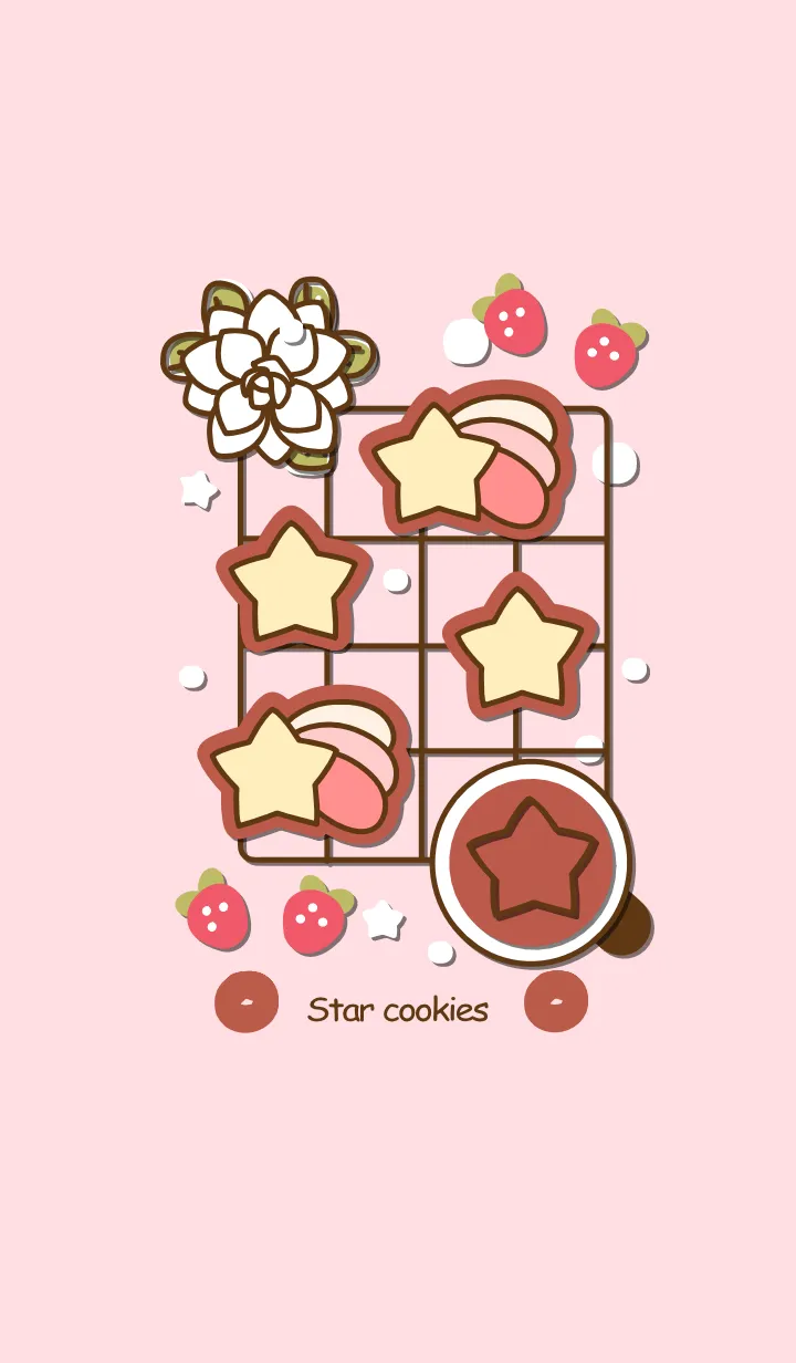 [LINE着せ替え] Shooting star cookies 6 :)の画像1