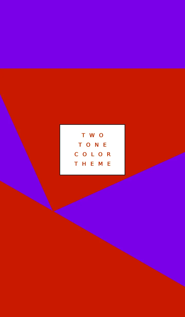 [LINE着せ替え] 2トーン カラー 02の画像1