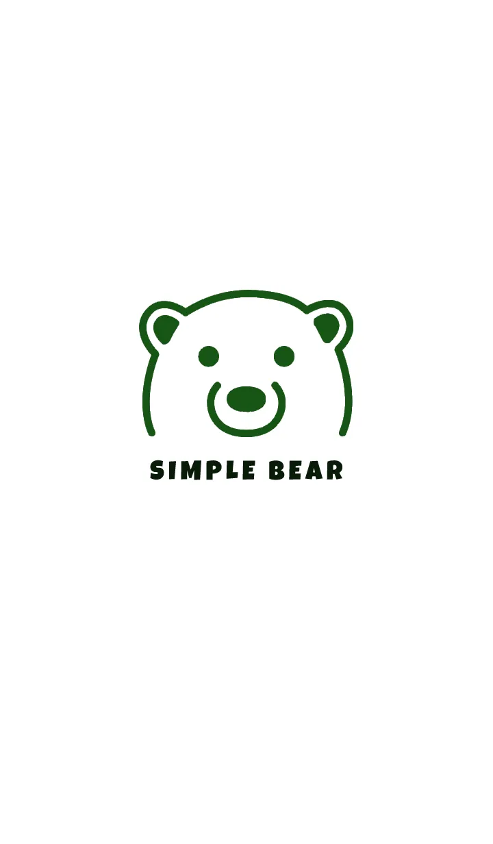 [LINE着せ替え] シンプル ベア 12の画像1